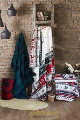 İstanbul Home İn Line Pamuk Battaniye - SNOVY
