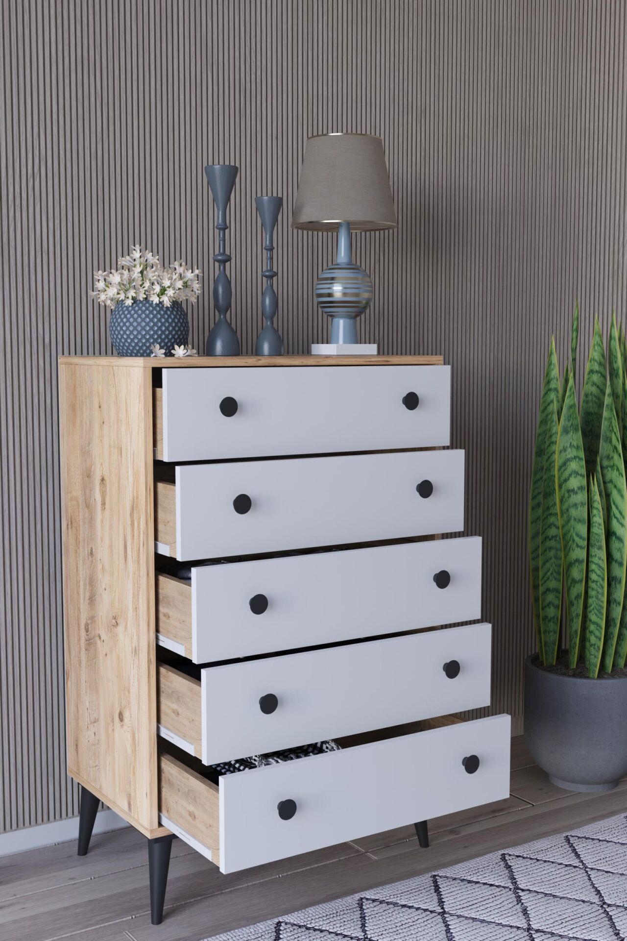 5 Çekmeceli Derin Şifonyer