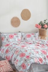 Poplin Nevresim Takımı--Pembe