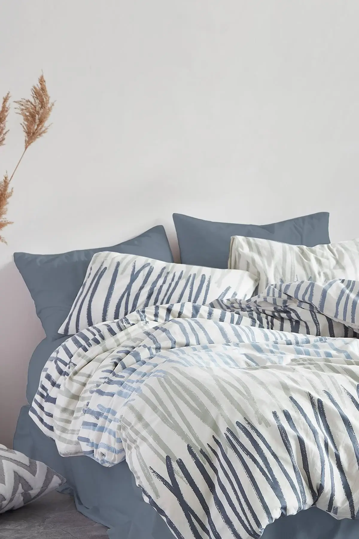 Poplin Nevresim Takımı - Linea Mavi